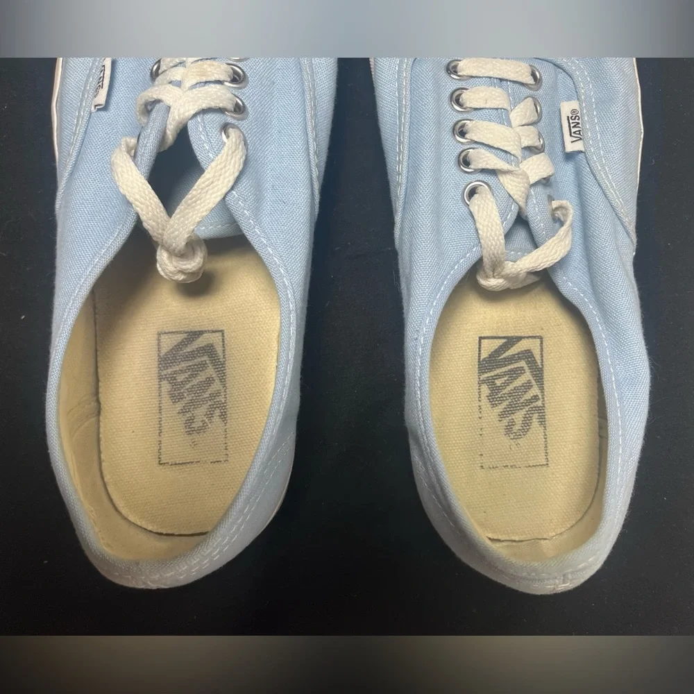 Vans Low Tops Shoes Lot of 2- Pink & Blue - Women’s Size 8.5 & Men’s Size 7 - Picture 15 of 16
